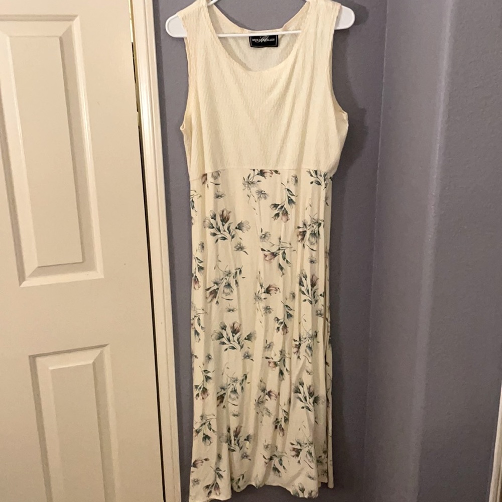 White Floral Maxi Dress